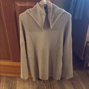 Oversized cowl neck sweater